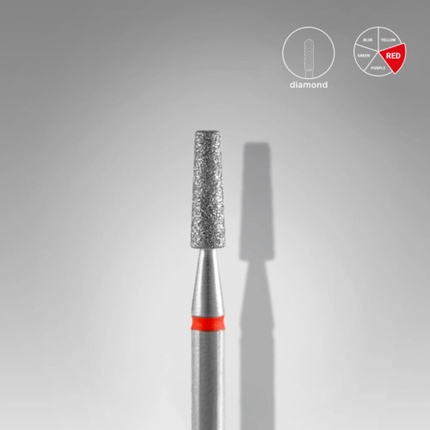 Diamond Cutter Truncated Cone Red 2.5mm Diameter 8mm Working Part Staleks
