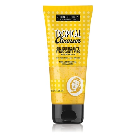 L'Erboristica Athena's Tropical Cleanser Vintage Face Cleansing Gel with Probiotic and Coconut Water 125ml