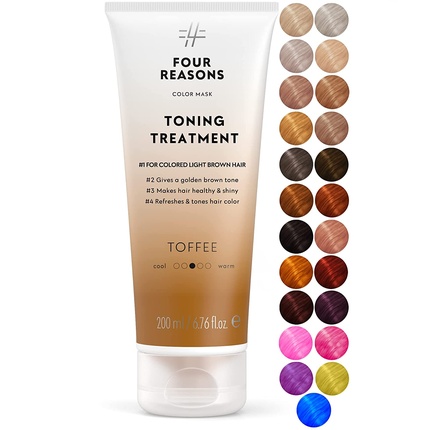 FOUR REASONS Color Mask Reconstructive Treatment Toning Conditioner Toffee