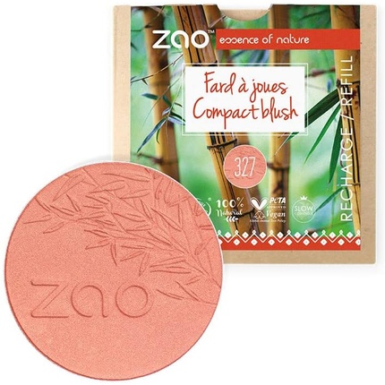 ZAO Refill Compact Blush 327 Coral Pink